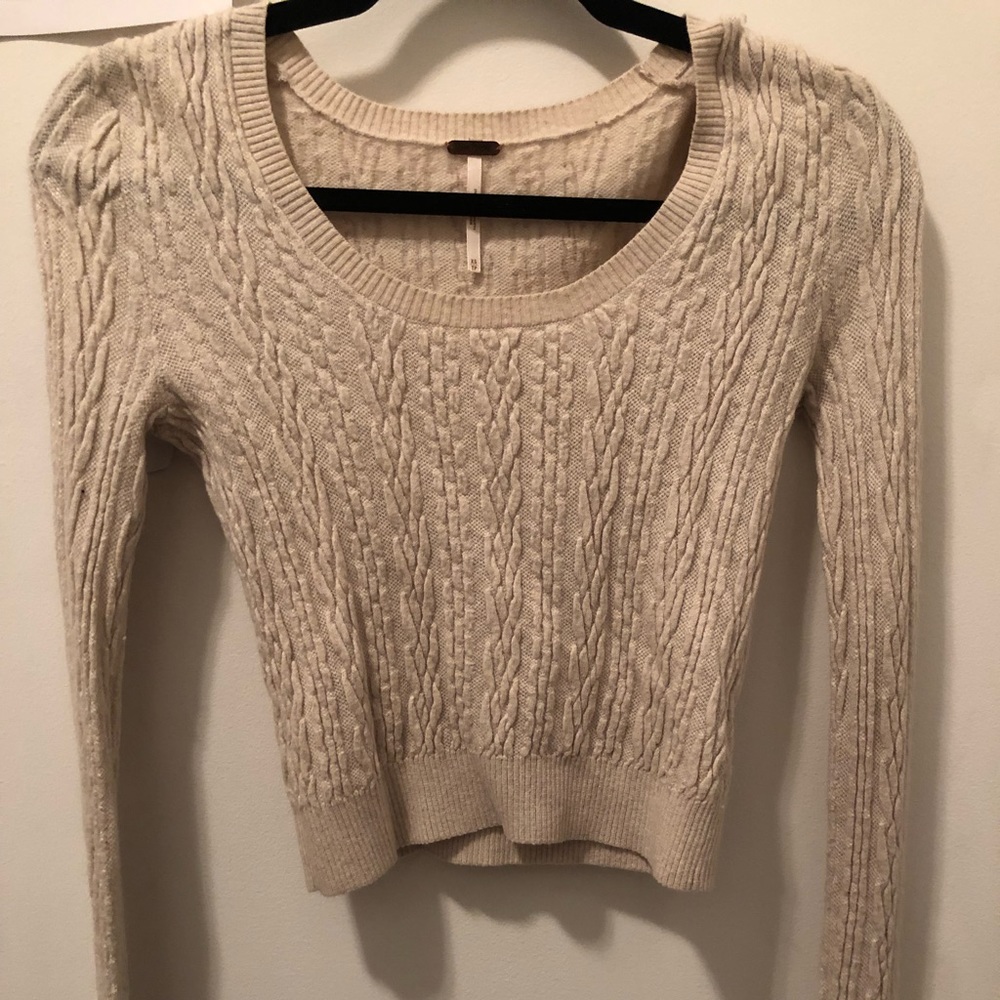 Free people cropped sweater